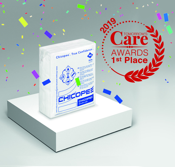Chicopee® MicroFibre Light wins first place in the Tomorrow’s Care Awards 2019